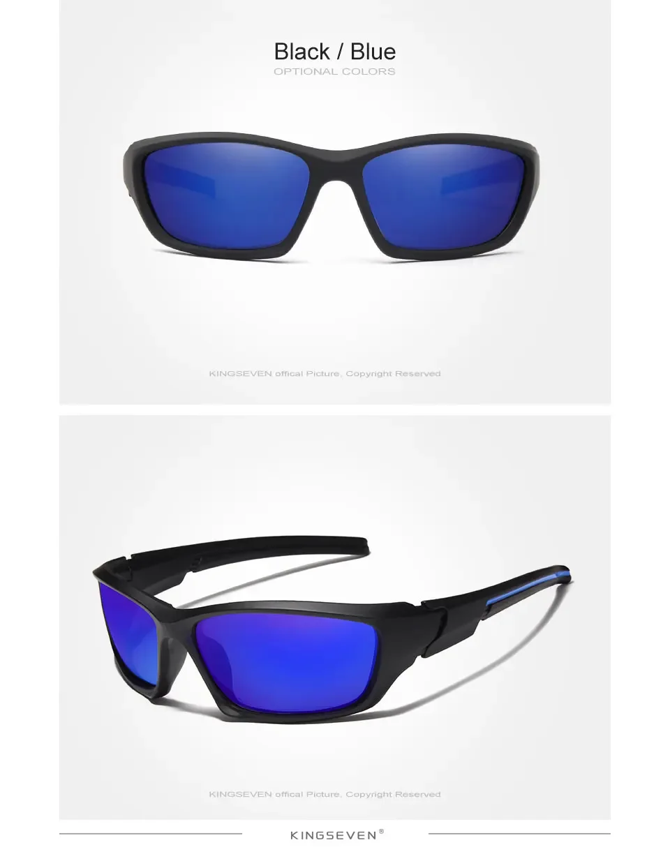 KINGSEVEN Sport Polarisierte Sonnenbrille Männer Brille TR90 Material Anti-UV Fahrrad Sonnenbrille Komfort Brillen – Detail 7