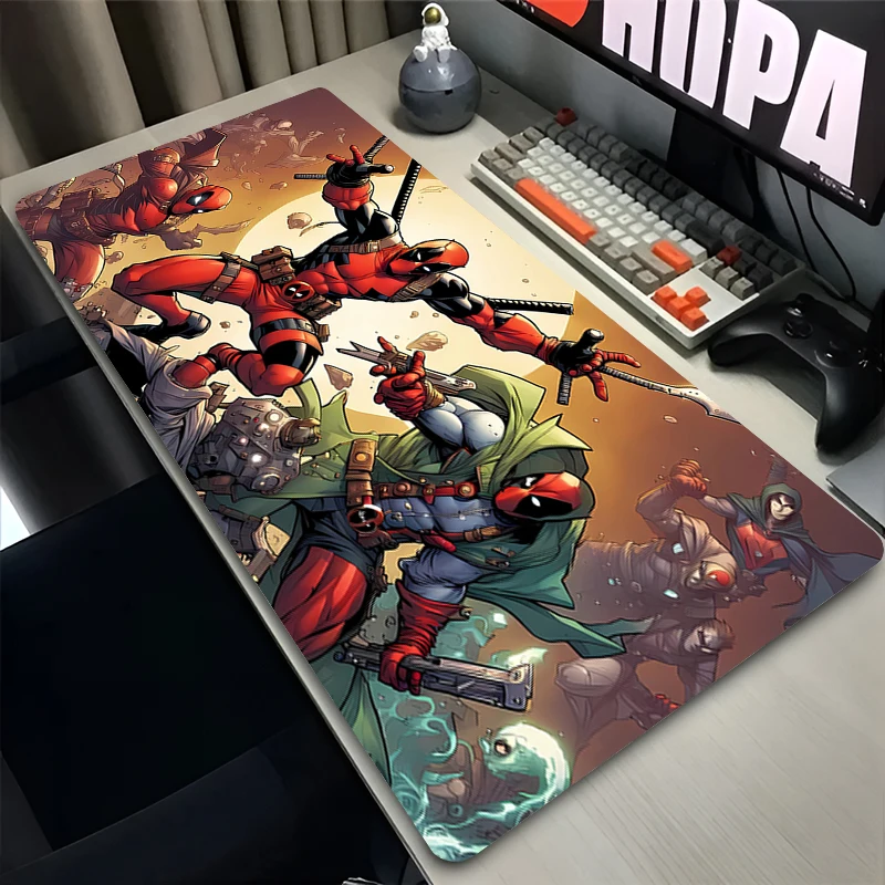 Gamer Mouse Pad Table Decoration Deadpools Marvel Large Mousepad Laptop PC Gaming Cabinet Rubber Carpet Mice Mat Office Deskmat