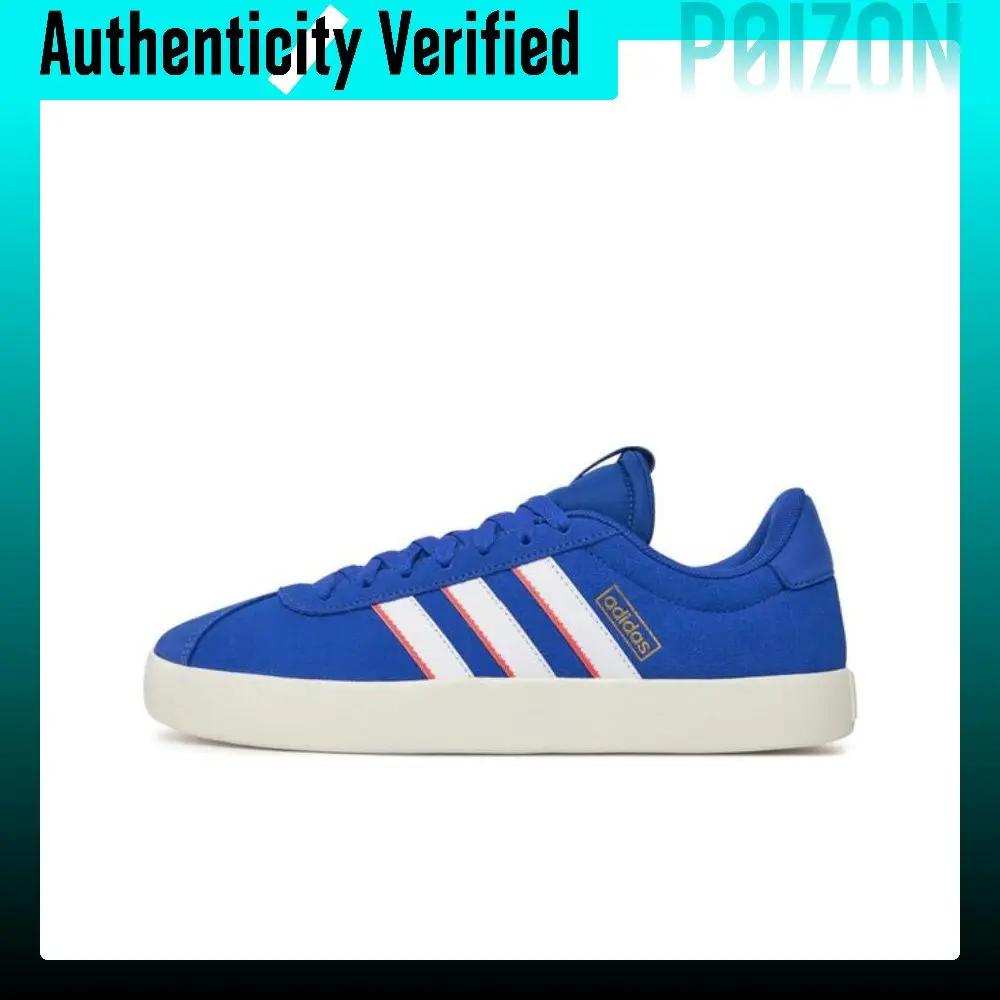 Adidas VL COURT 3.0 German Army Trainers Unisex Low-top Blue With White Lettering ID6283