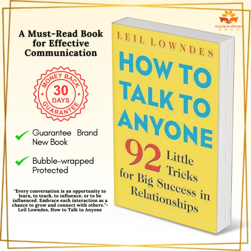 How to Talk to Anyone: 92 Little Tricks for Big Success in Relationships by Leil Lowndes Motivation Book