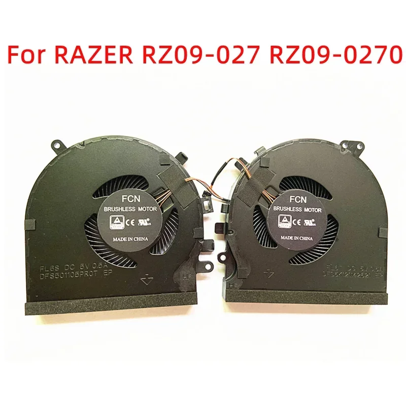 

New Original for RAZER RZ09-027 RZ09-0270 Lingren 15 Laptop Cooling Fans 1 Pair