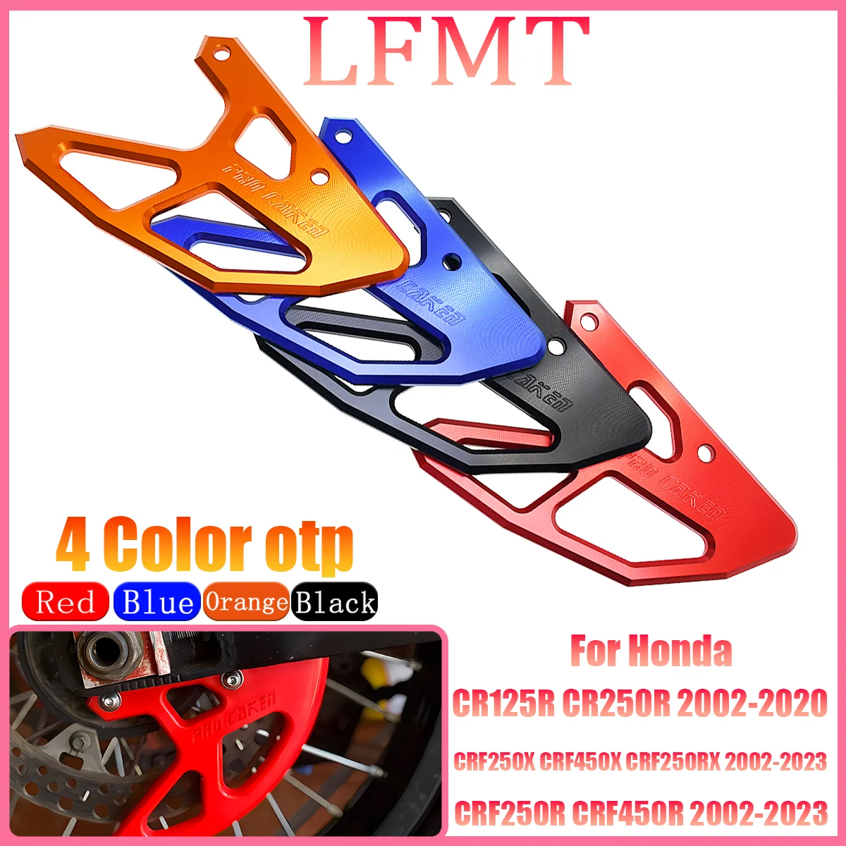 

Brand new Rear Brake Disc Guard for Honda CRF450L 2019-2020 CRF 250R/450R/250X/450X/250RX/450RX 2002-2020 CR125R/250R 2002-2007