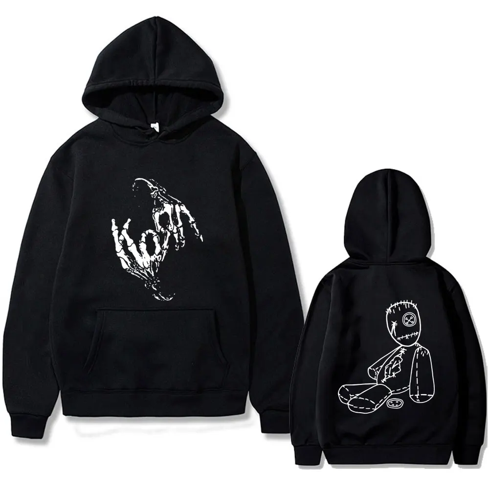 

Rock Band Korn Issues Album Cover Graphic Hoodie Men Women Gothic Vintage Hooded Sweatshirt Alternative Nu Metal Music Hoodies