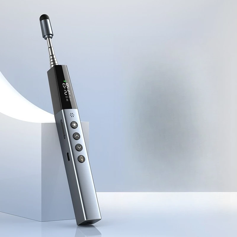 Multifunctional telescopic pointer page turning pen wireless sound reinforcement microphone Sivo whiteboard touch screen pen