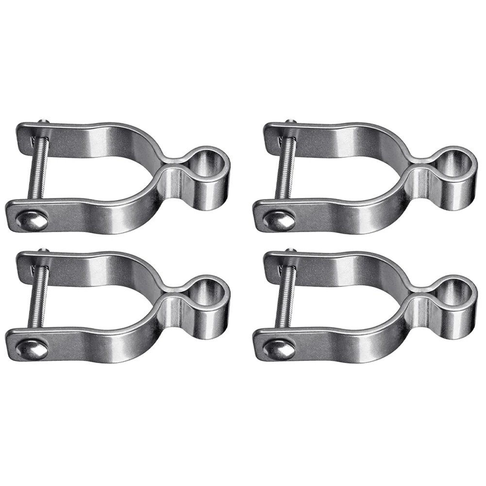 

4 Pcs Galvanized Steel Hinges for Chain Link Fence Gate Posts with 5/8'' Pintle Compatible with 1 3/8'' Posts for Long Term Use