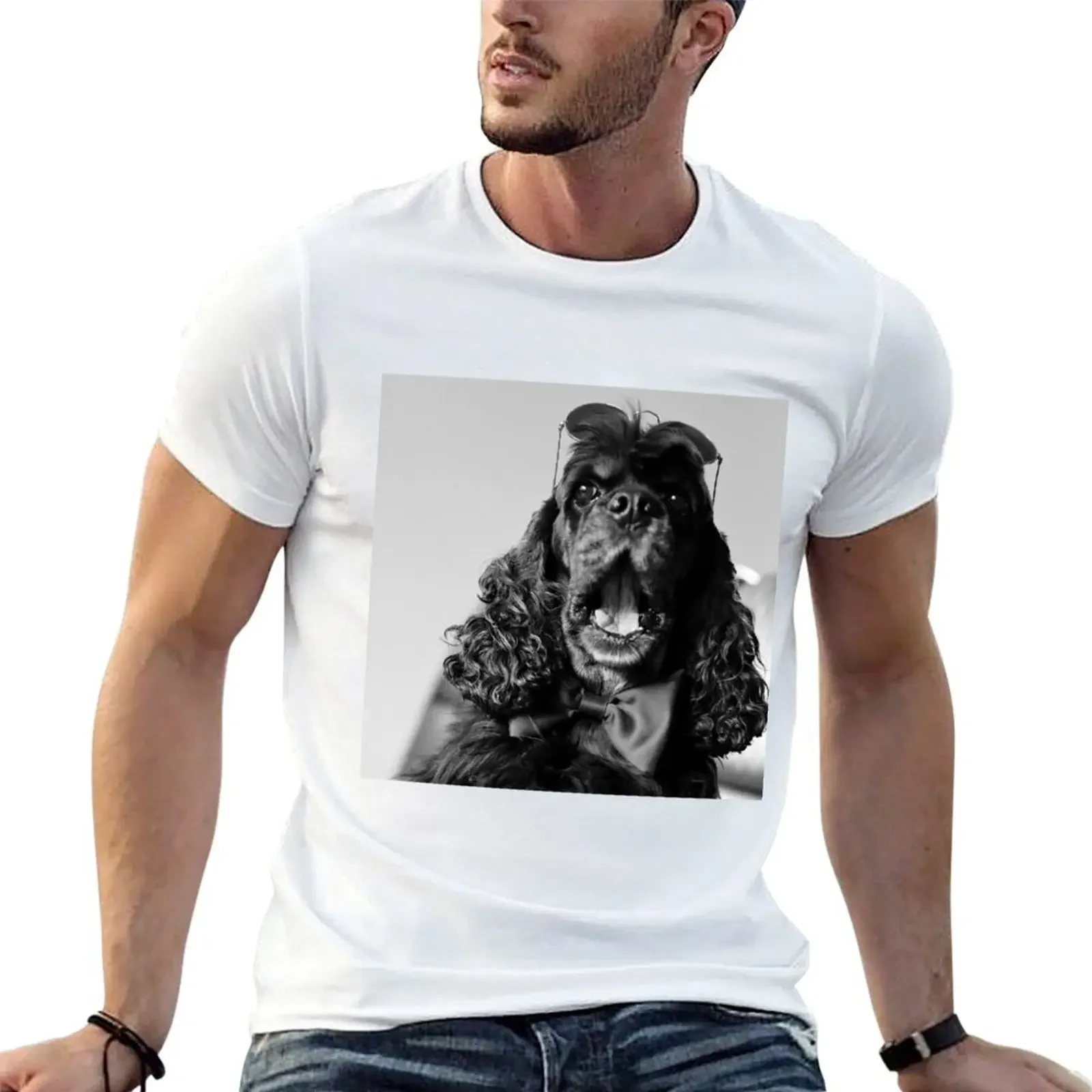 American Cocker Spaniel T-Shirt customs design your own graphic t shirts graphic tee shirt sports fans mens white t shirts