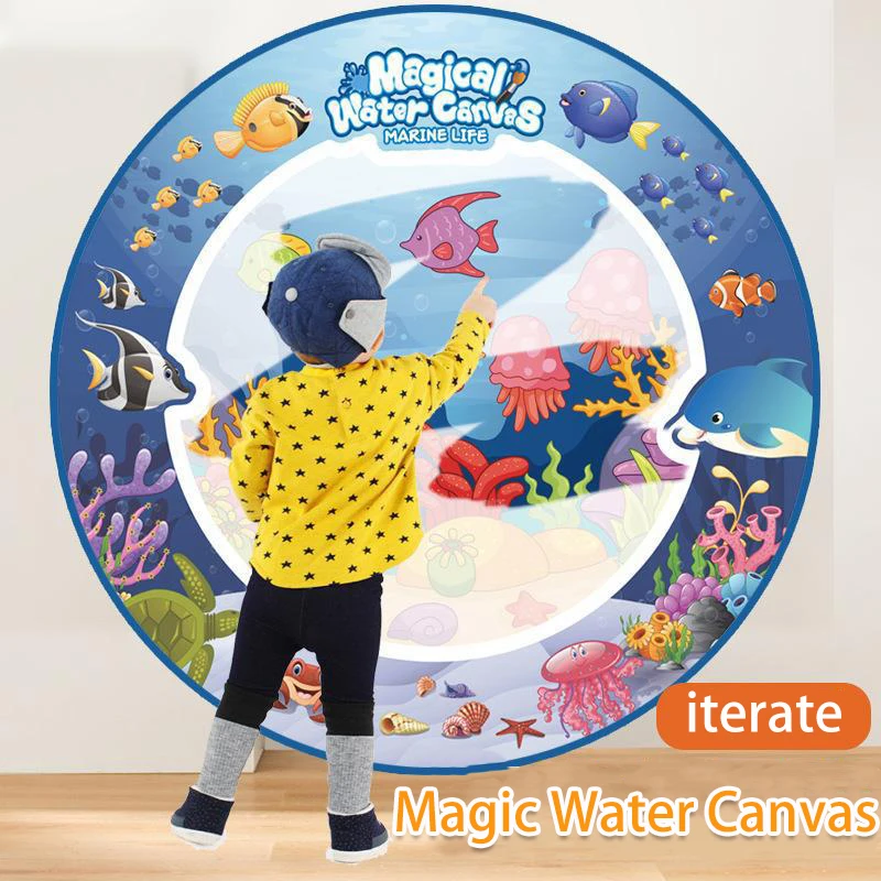 

Children Originality Magic Water Canvas Toys Coloring Doodle Water Drawing Mat Child Early Education Painting Board Toys Gifts