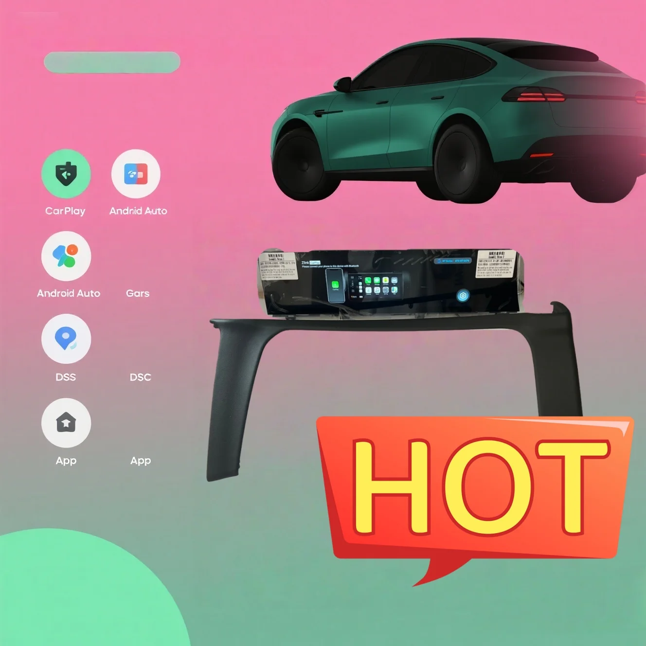 

SYLL Автомобильный Copilot 15-дюймовый экран для Porsche Cayenne 2018-2023 Автомобильный GPS-навигатор Мультимедийное головное устройство Android Радио Carplay BT