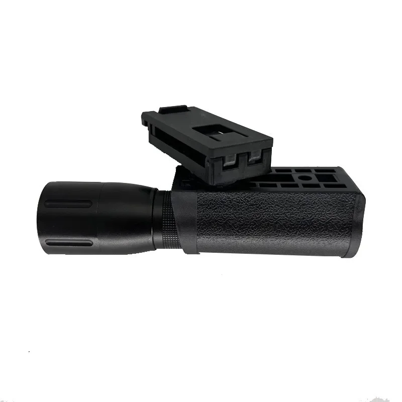 Sarung Casing Tongkat Dapat Ditarik Rotasi Taktis Pemegang Tongkat Universal Sarung Senter Semprot Alat Pertahanan Diri EDC