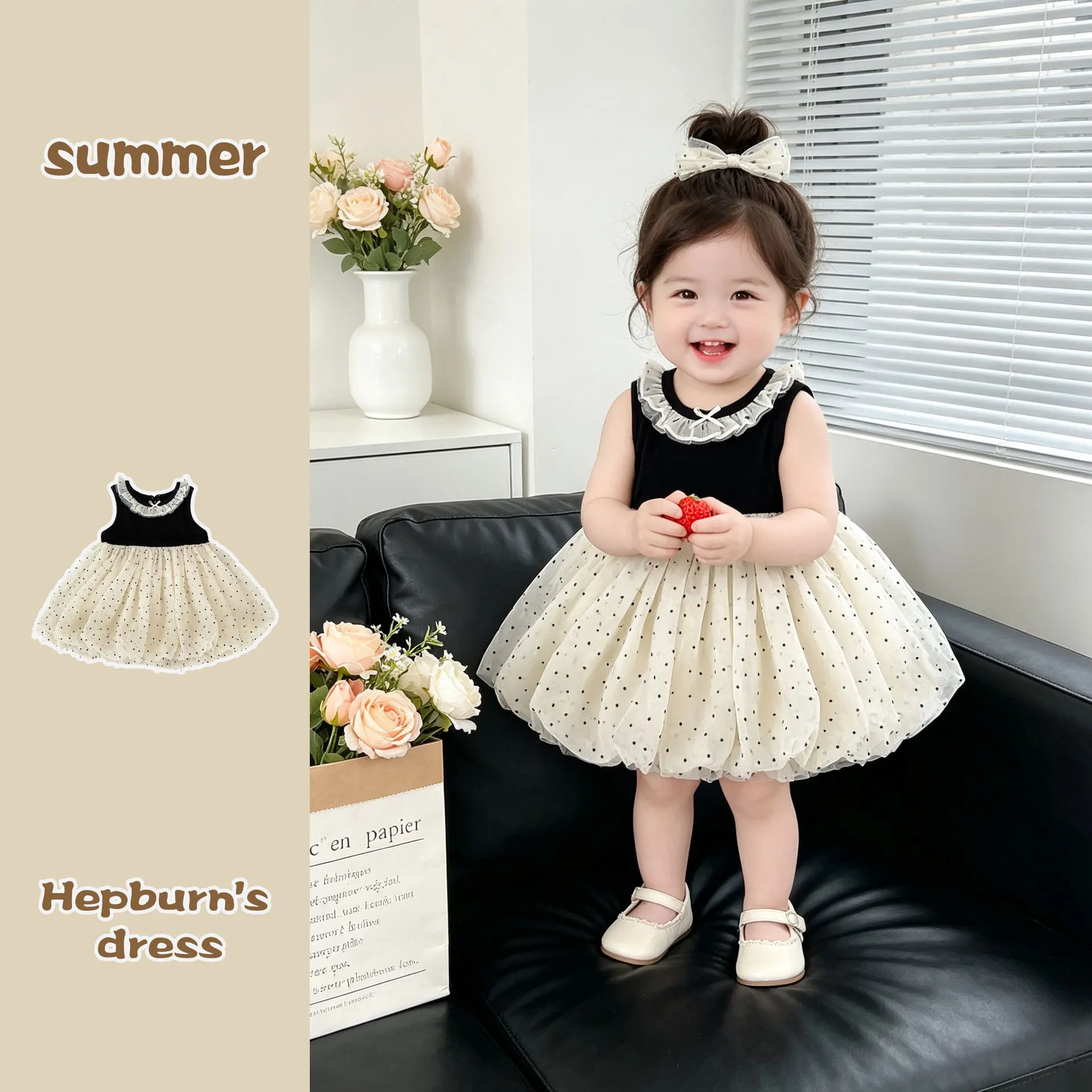 2026-girls'-summer-dress-little-girl's-audrey-hepburn-style-princess-dress-sleeveless-patchwork-polka-dot-netting-bud-skirt