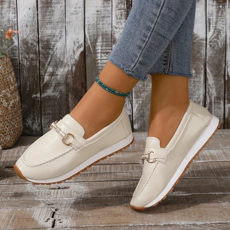 Comfortabele Schoenen Voor Vrouwen Lente Platform Vrouwen Ondiepe Sneakers Suède Mode Lederen Vrouwen Casual Schoenen Slip On Sneakers