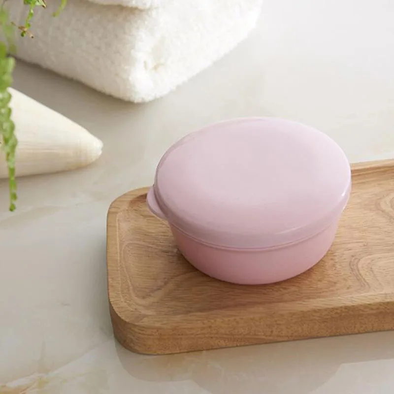 Soap Box Creative PP Square Pocket Bathroom Travel Waterproof Sealed Portable Soaps Boxes With Lid Drain Soap Holder Supplies