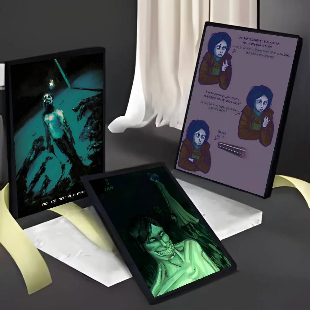 Honor Game N-No، أنا لست ملصق Human-MT مقاوم للماء عالي الدقة جدار لزج لغرفة النوم المنزلية هدايا تزيين جمالية