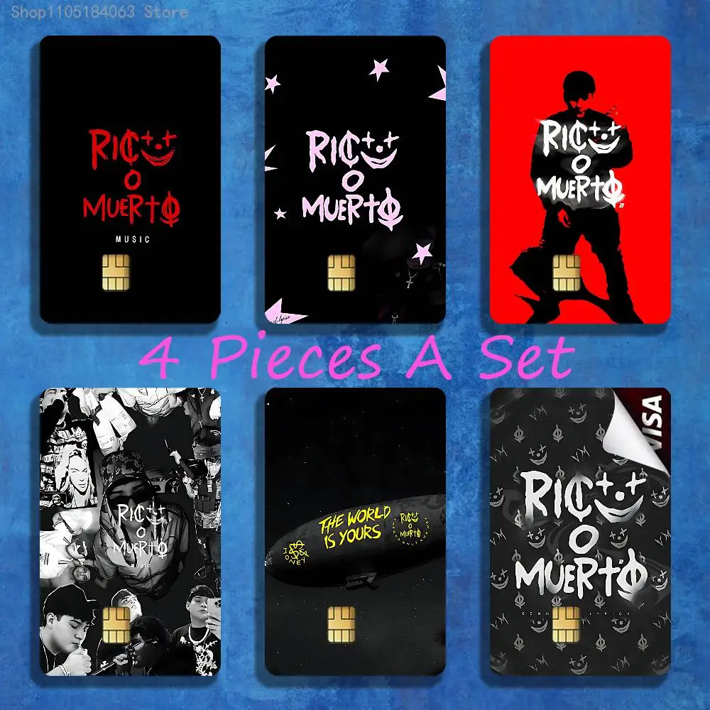 

R-Rico O Muerto Music Stickers Credit Visa Debit Bank Charge Card Bus Metro Waterproof Sticker Decal Decoration