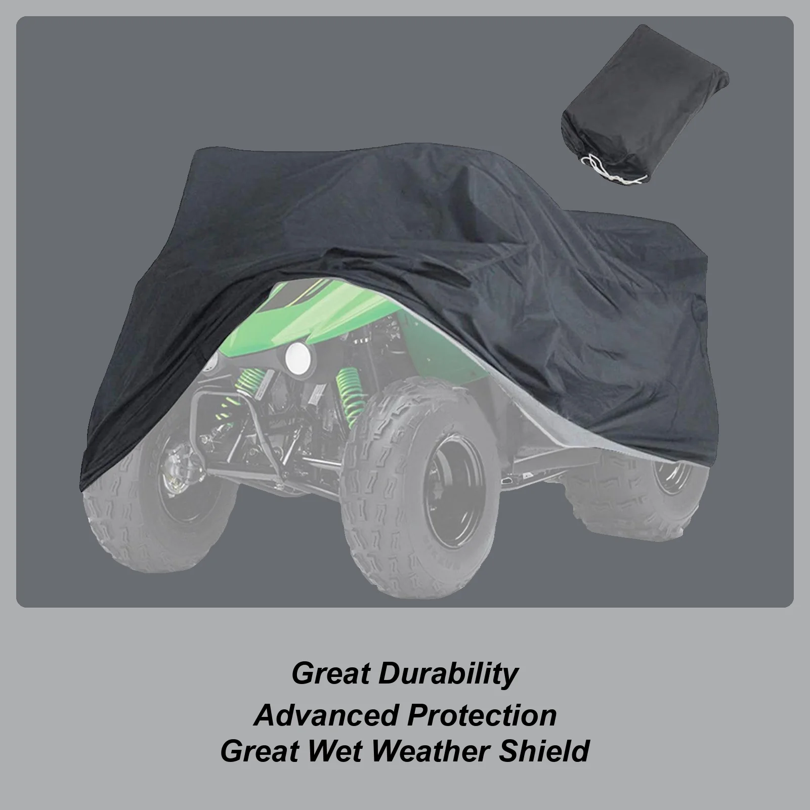 

ATV Cover Rain Waterproof Dust Oxford Cloth Sun UV Snow Resistant Protector Cover Anti-Static Sturdy Quad Cover For ATV M L XL