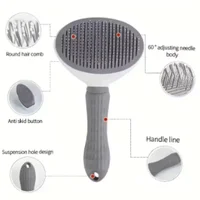 Pet Dog Brush Cat Comb Self Cleaning Pet Hair Remover Brush For Dogs Cats Grooming Tools Pets Dematting Comb Dogs Accessories 5