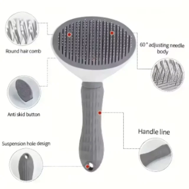 Pet Dog Brush Cat Comb Self Cleaning Pet Hair Remover Brush For Dogs Cats Grooming Tools Pets Dematting Comb Dogs Accessories 5 Pet Dog Brush Cat Comb Self Cleaning Pet Hair Remover Brush For Dogs Cats Grooming Tools Pets Dematting Comb Dogs Accessories 5