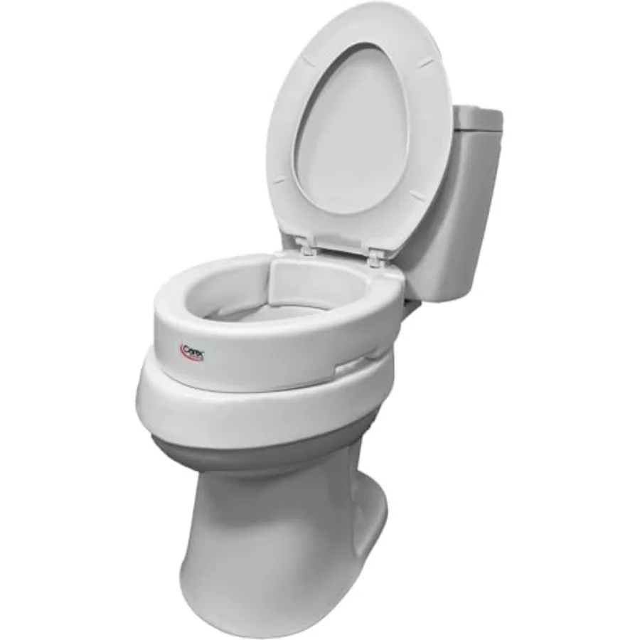 

Подъемная накладка на унитаз Carex с откидной крышкой, увеличивающая высоту на 3,5 дюйма, грузоподъемность 300 фунтов, для пожилых людей и людей с ограниченными возможностями.