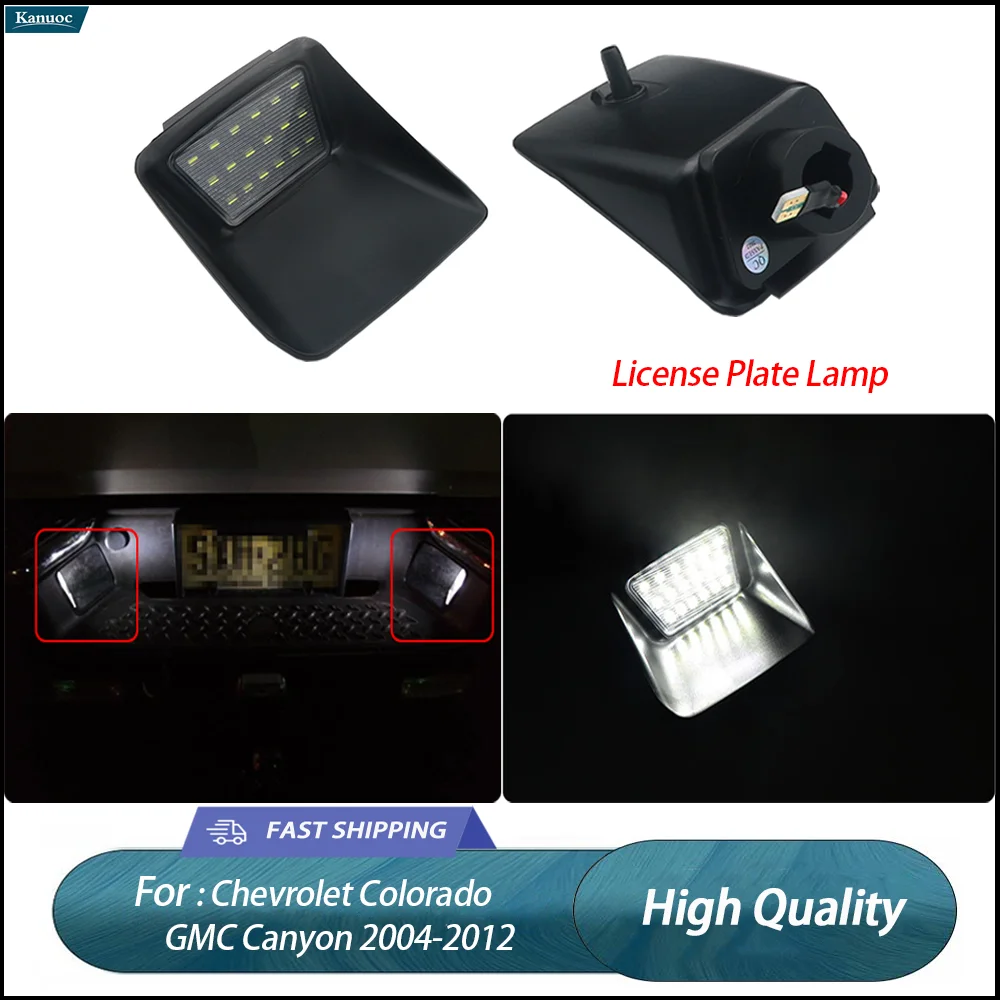 

2Pcs LED License Plate Lamp Kit For Chevrolet Colorado GMC Canyon 2004-2012