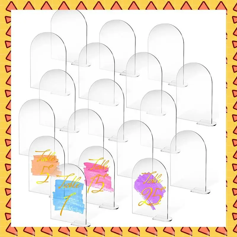 

A008 50 комплектов 4 х 6 дюймов, прозрачная арка, акриловая вывеска с подставкой, пустая арочная круглая арка, арка, номеры стола для свадьбы