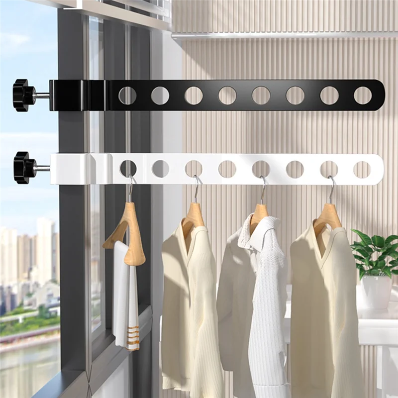 

【Superdeals】Window Snap Clothes Drying Rack, Dormitory Balcony Window Drying Rack, Travel Home Window Clothes Drying Rack