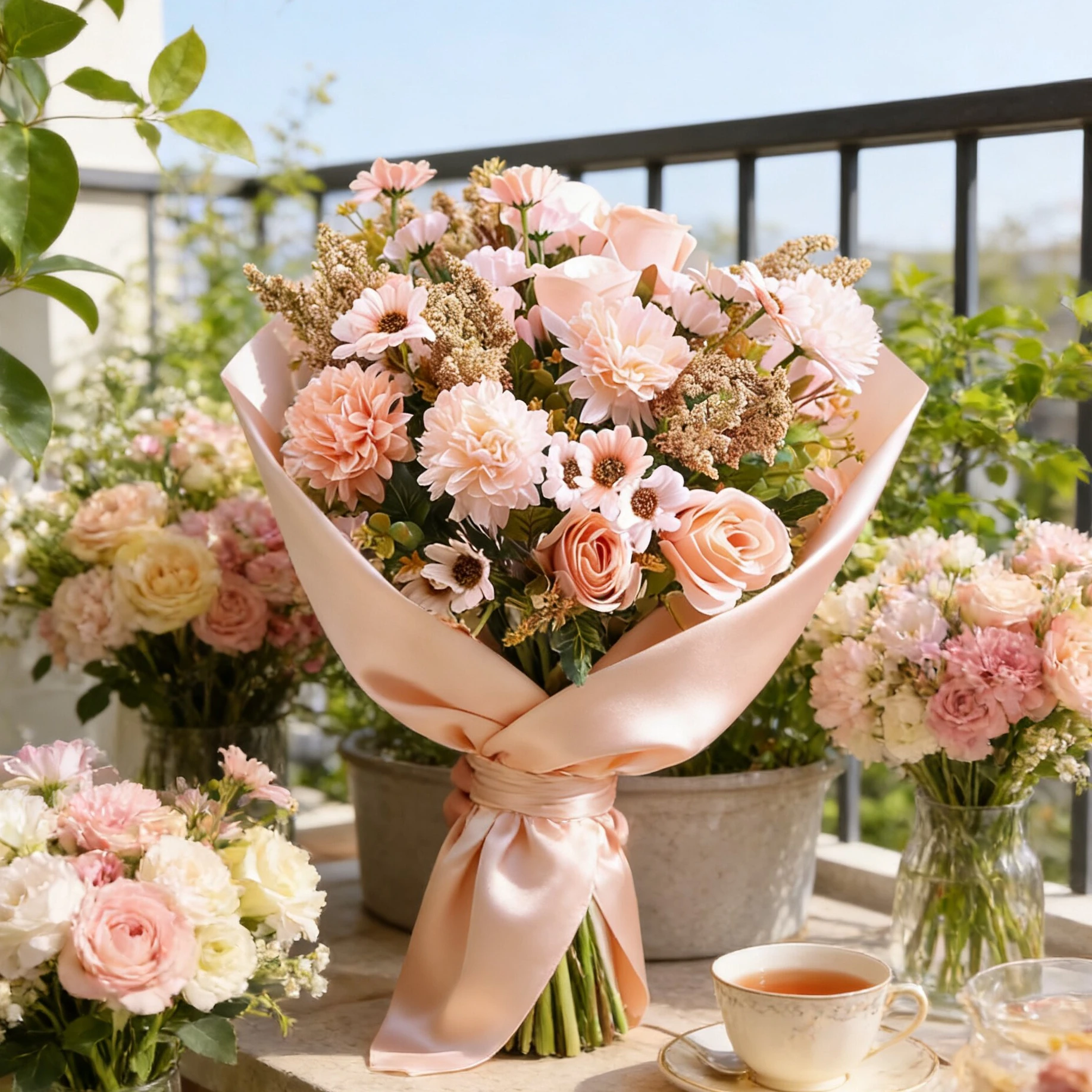 Künstliche Rosen-Girlande für Hochzeit, Heim, Garten, DIY Raumdekoration, Tischdeko, Brautstrauß, Handgemachtes Muttertagsgeschenk, Bestseller – Detail 2