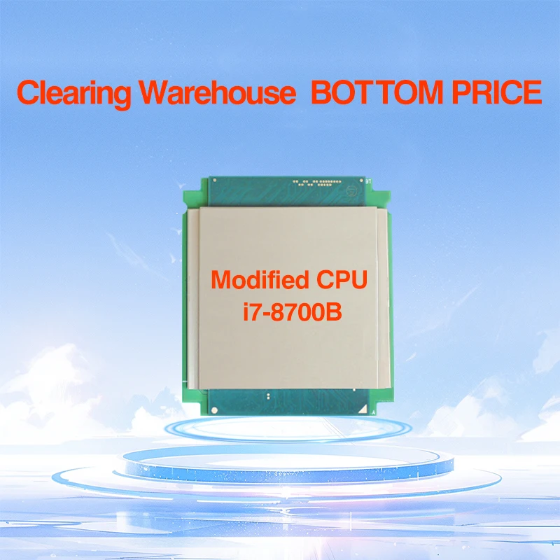 processador 8th cafe lake i78700b srcx2 cpu portatil modificado para desktop lga1151 32ghz 6c12t 65w metal liquido ihs para pc diy 01