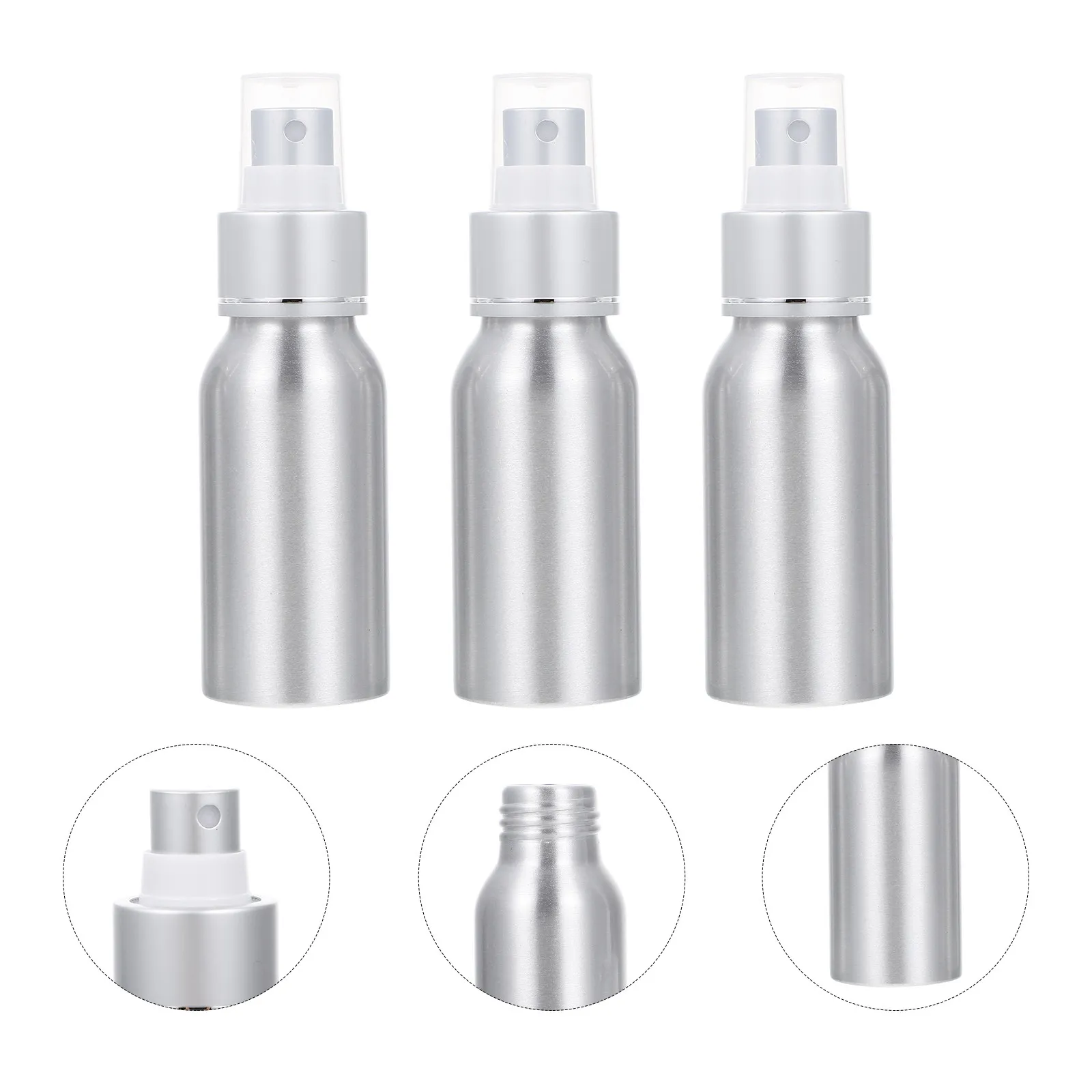 3Pcs Multi-Function Aluminum Spray Bottles Portable Convenient Cocktail Professional Sprayers Bar Accessory Atomizers