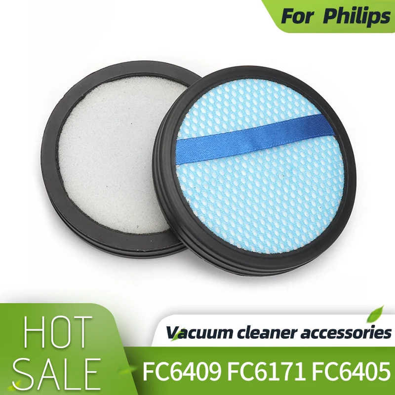 HEPA filter for Philips FC6400 FC6402 FC6405 FC6408 FC6409 FC6166 Vacuum Cleaner Spare Parts Accessories Pre-motor Washable