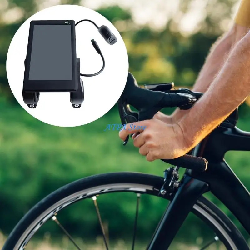 

U13C Ebike Display, 24V-60V ABS Красочный велосипедный компьютер вертикальный ЖК-дисплей ebike для обогащения велосипедов