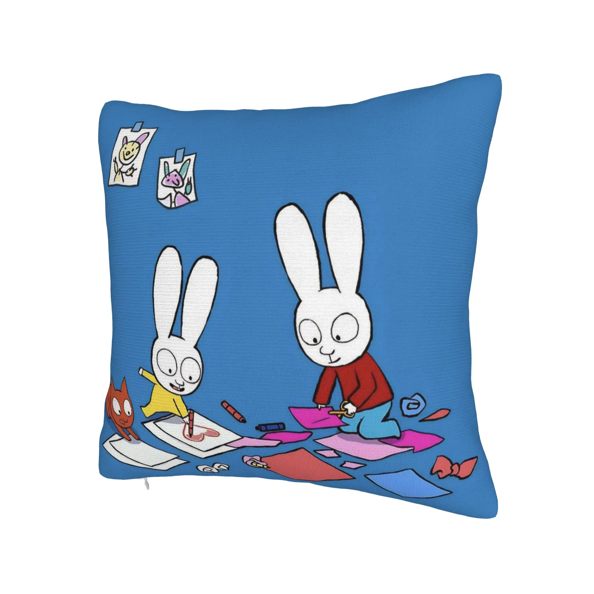 Simon Super Rabbit Pillow Cover Accessories Printing Cushion Cover Decorations  Pillow Case Cover Home Multi Size