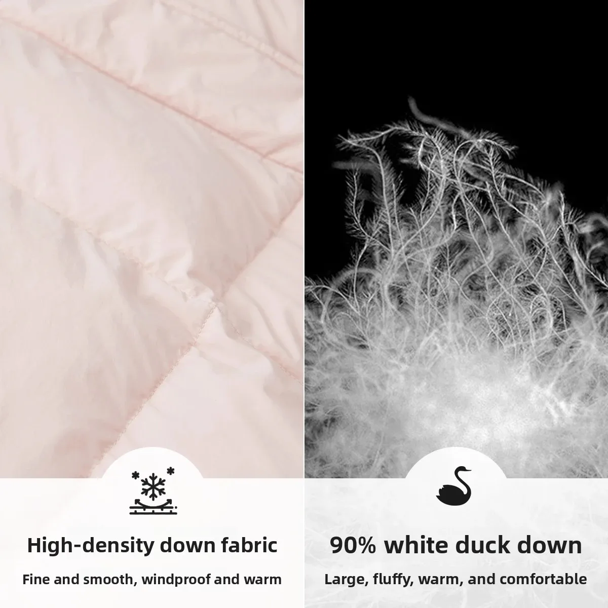 SENTUBILA أنيقة أسفل سترة المرأة 2025 شتاء جديد دافئ طويل أسفل معاطف الصلبة يندبروف مقنعين معطف منتفخ الإناث W44Y56062 #4