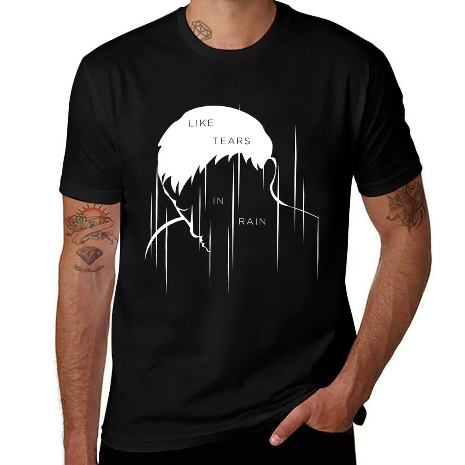 

Rutger Batty Tears In Rain T-Shirt man t shirt designer man t shirt summer T-Shirt