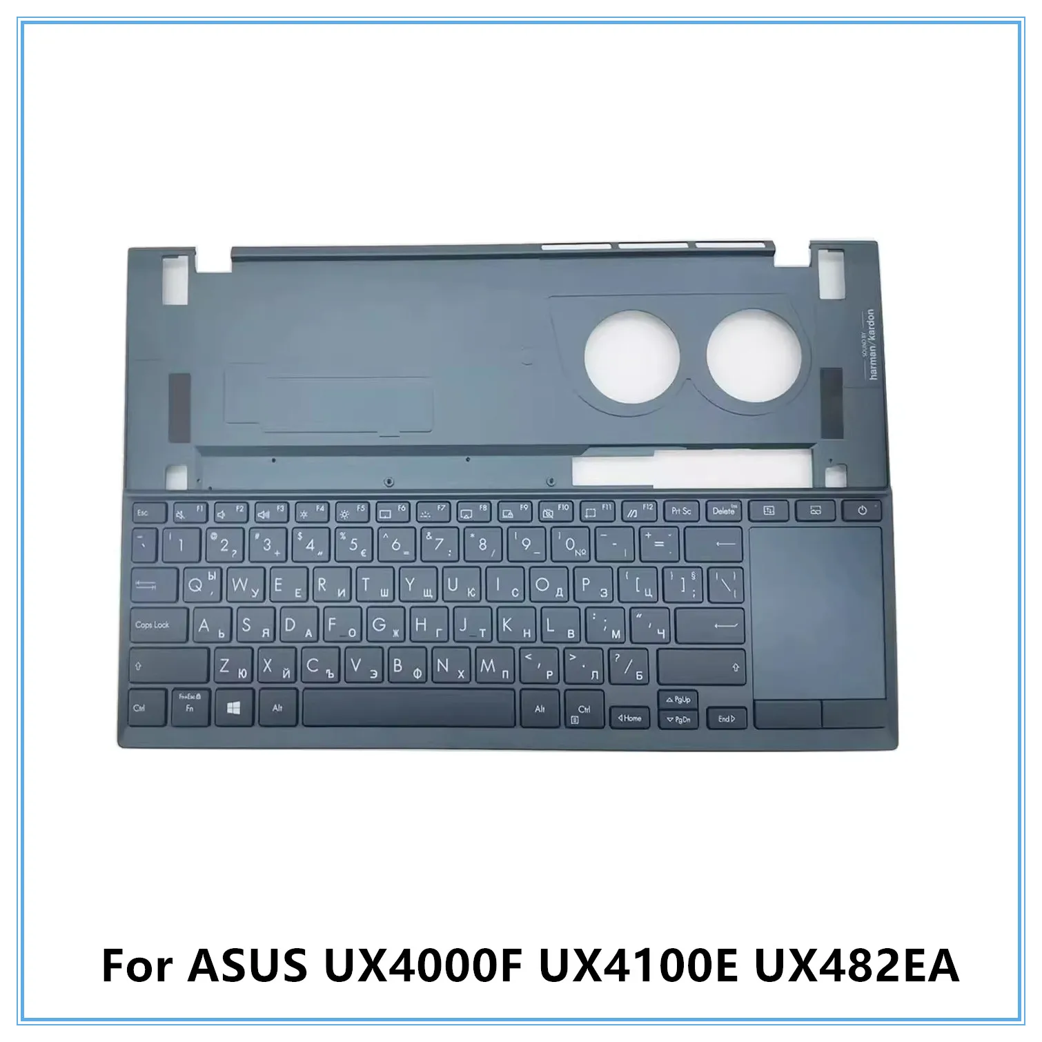 

Новая клавиатура с упором для рук для ноутбука ASUS UX4000F UX4100E UX482EA, верхняя крышка упора для рук с двуязычной русской клавиатурой