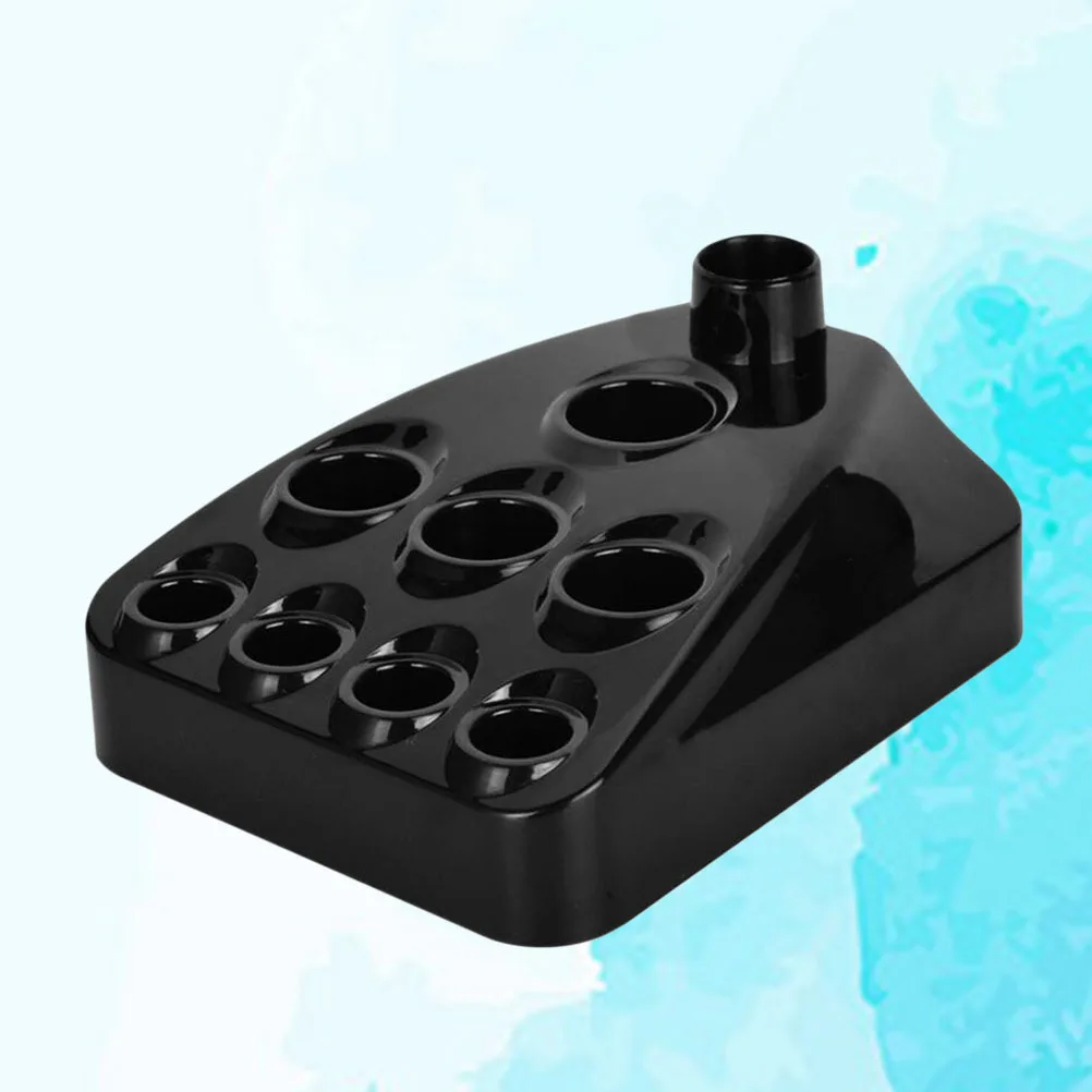 

1pc Tattoo Tool Base Abs Material Portable Ink Cup Stand Pen Holder For Pigment Storage Rack Black