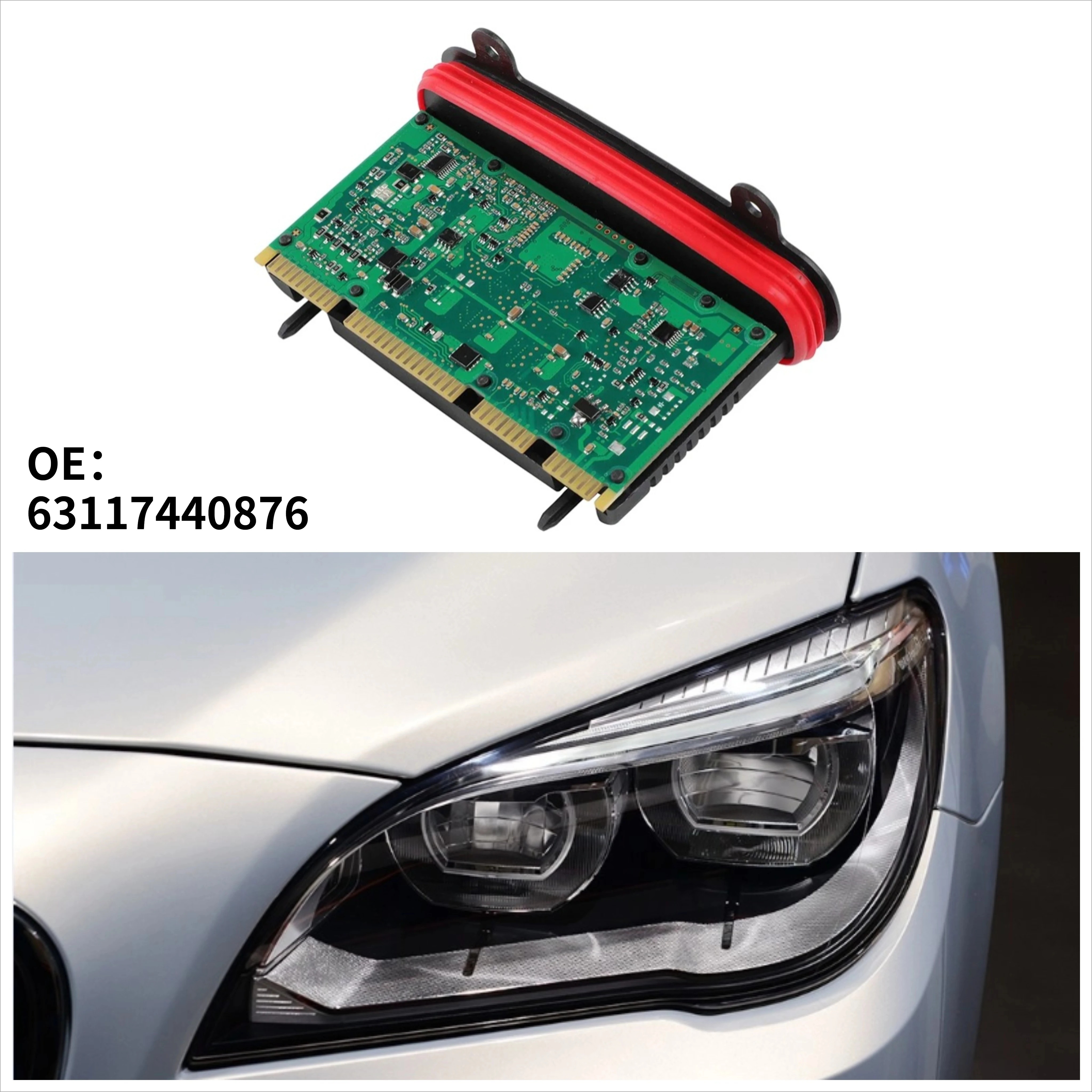 

63117440876 For BMW 7 Series F02 Full LED 2013-2018 7440876 Headlight Controller Module DRL Driver Module Unit Car Accessories