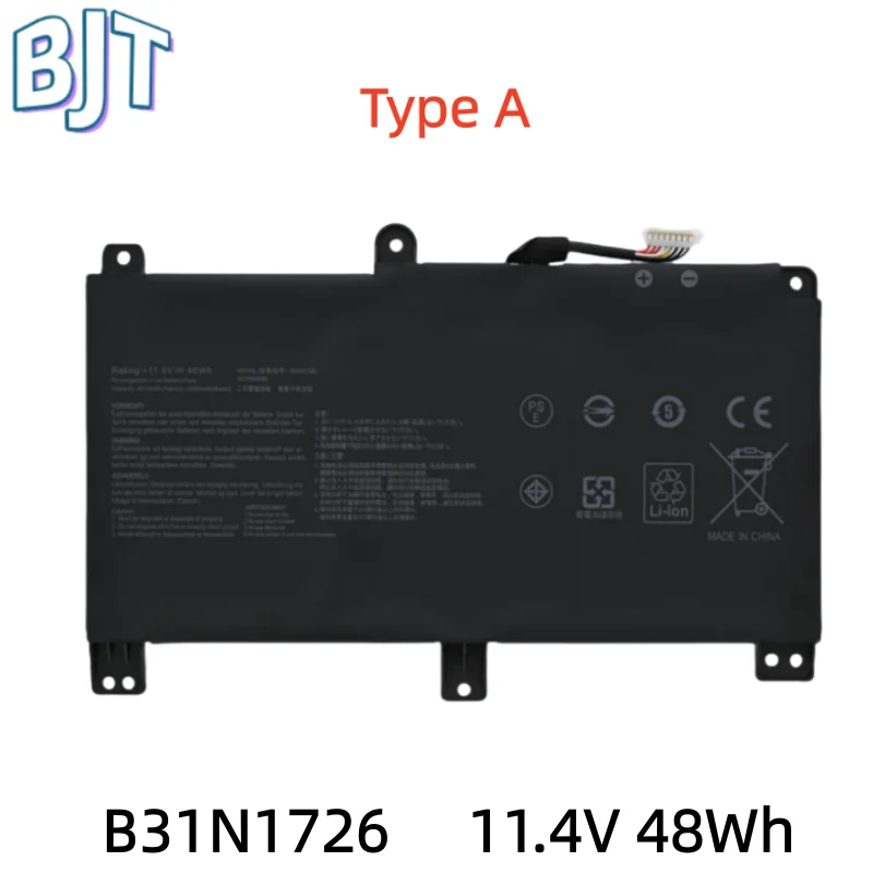 

New Laptop Battery B31N1726 6Cell For Asus FX504 FX504GE FX505DY TUF505DY TUF504GD TUF565GD TUF554GE FX80 B31N1726-1 B31BN91