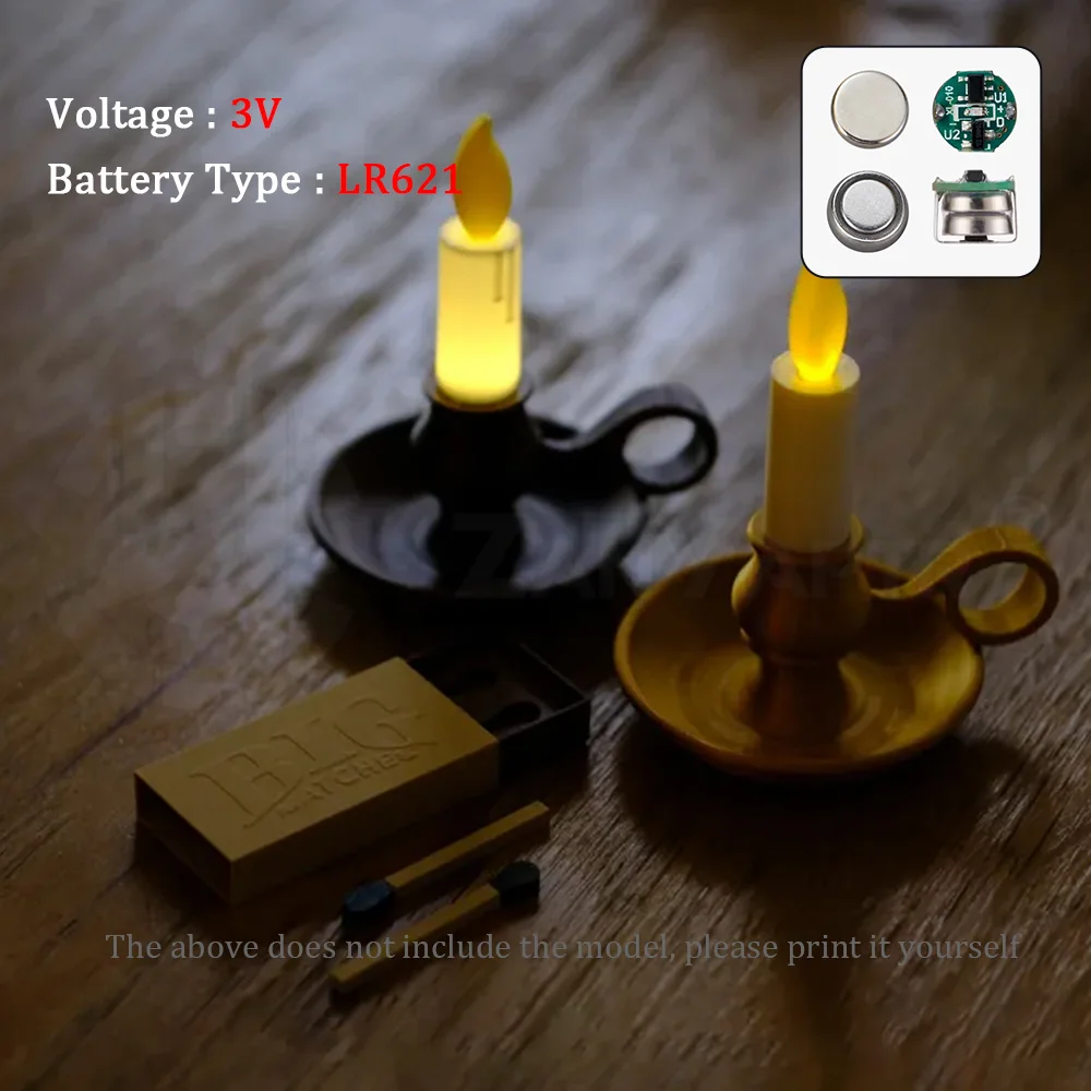For Bambu Lab Single Shape LED Light with Magnetic Control DIY 3D Printing Model Parts for Bambu Voron AD5M K1 Kobra