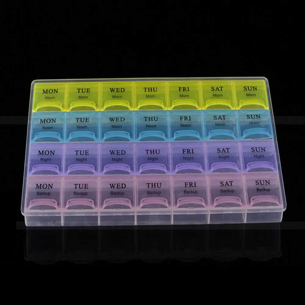 14/21/28 Slots 7 Days Weekly Portable Multifunction Pill Medicine Box Holder Storage Organizer Container Medical Kit