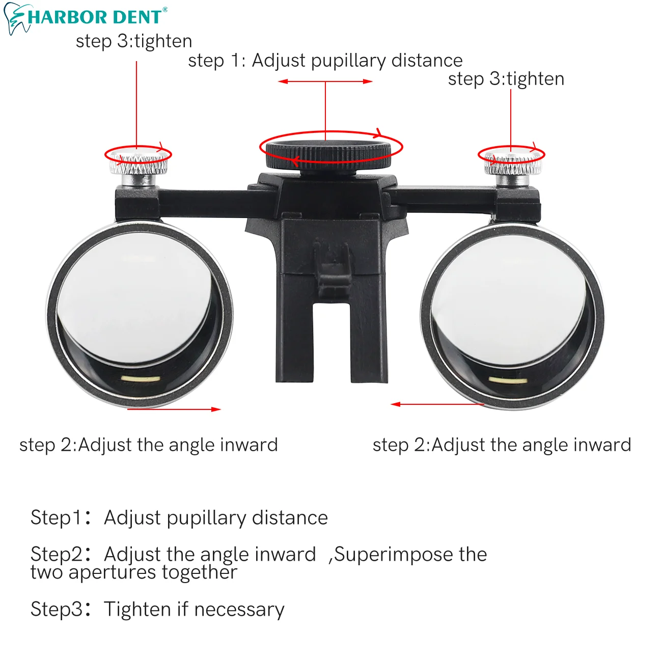 Faro quirúrgico Dental, luz LED de cabeza 2.5X 3.5X, lupa Binocular de aumento para equipo de laboratorio