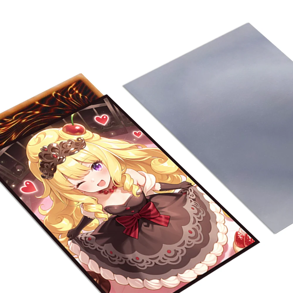 63 x 89 mm, 50 Stück, niedliche Anime-Kartenhüllen für Mädchen, für Spielkarten/YGO-Kartensammlung, Lieblings-Cartoon-Hüllen des Spielers