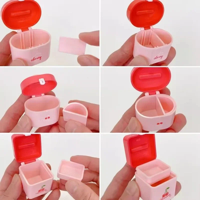 TARLIN Figura Gashapon originale Kawaii Beauty Cherry Style Custodia per cosmetici per trucco Accessori per bambole giocattolo con capsula carina in miniatura