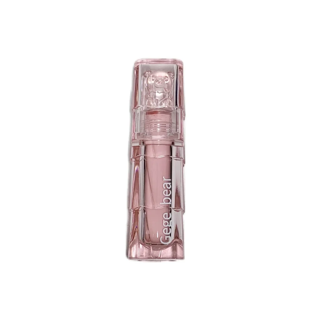 Gegerbear-Batons Hidratantes, Gloss Lip Gloss, Glaze Lip Glaze, Pure Desire, Plain Makeups, Branco, Leve, Adorável, Espelho, Alto Valor