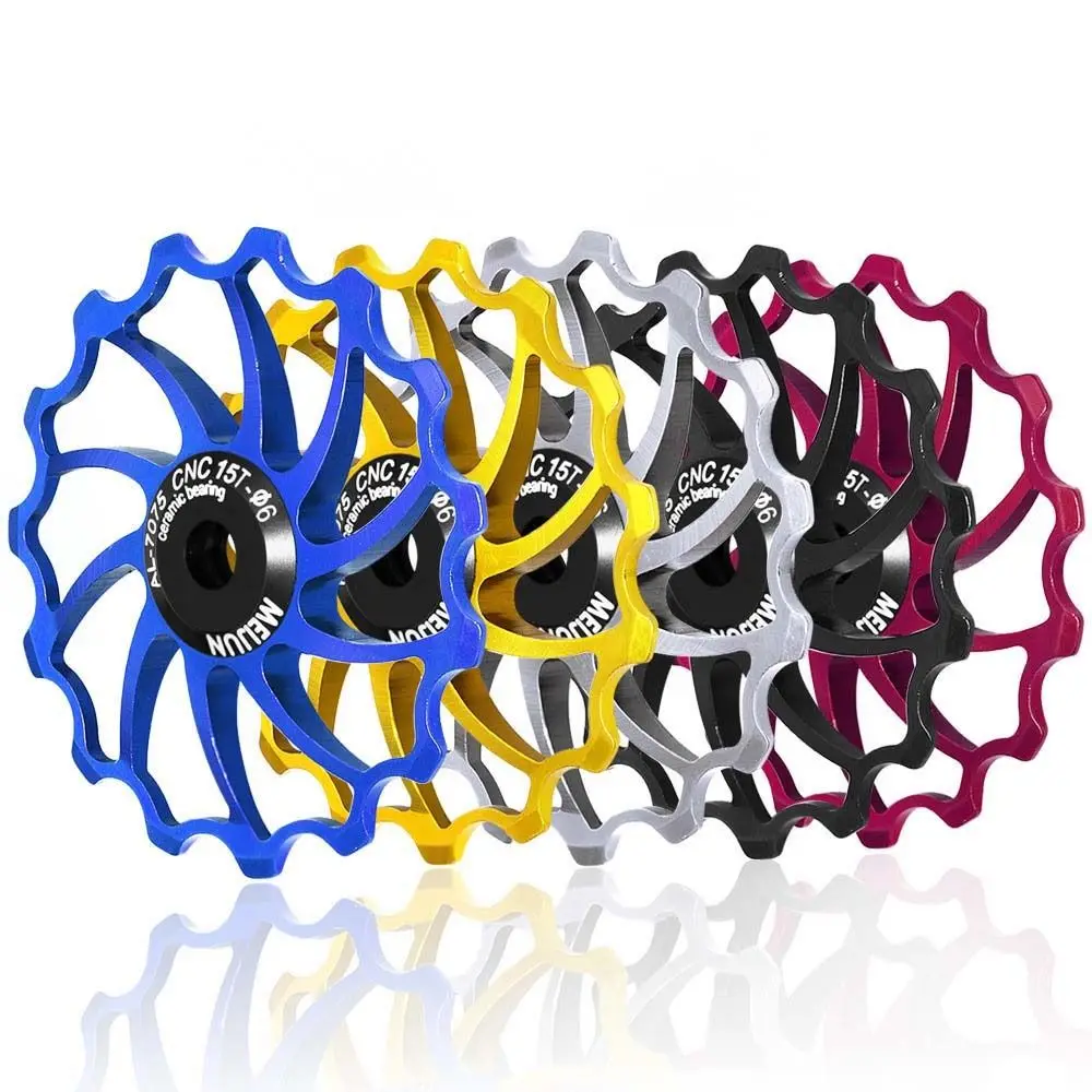 11T--18T Bicycle Rear Derailleur Bearing AL7075 CNC Pulley Bike Rear Derailleur Pully Ceramic Bearing Positive Negative Tooth