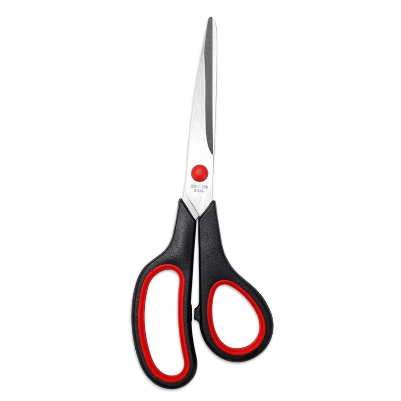 Stainless Steel Tailor Scissors, Rubber and Plastic Office Scissors 8 Inch Multi-purpose Home Office Scissors