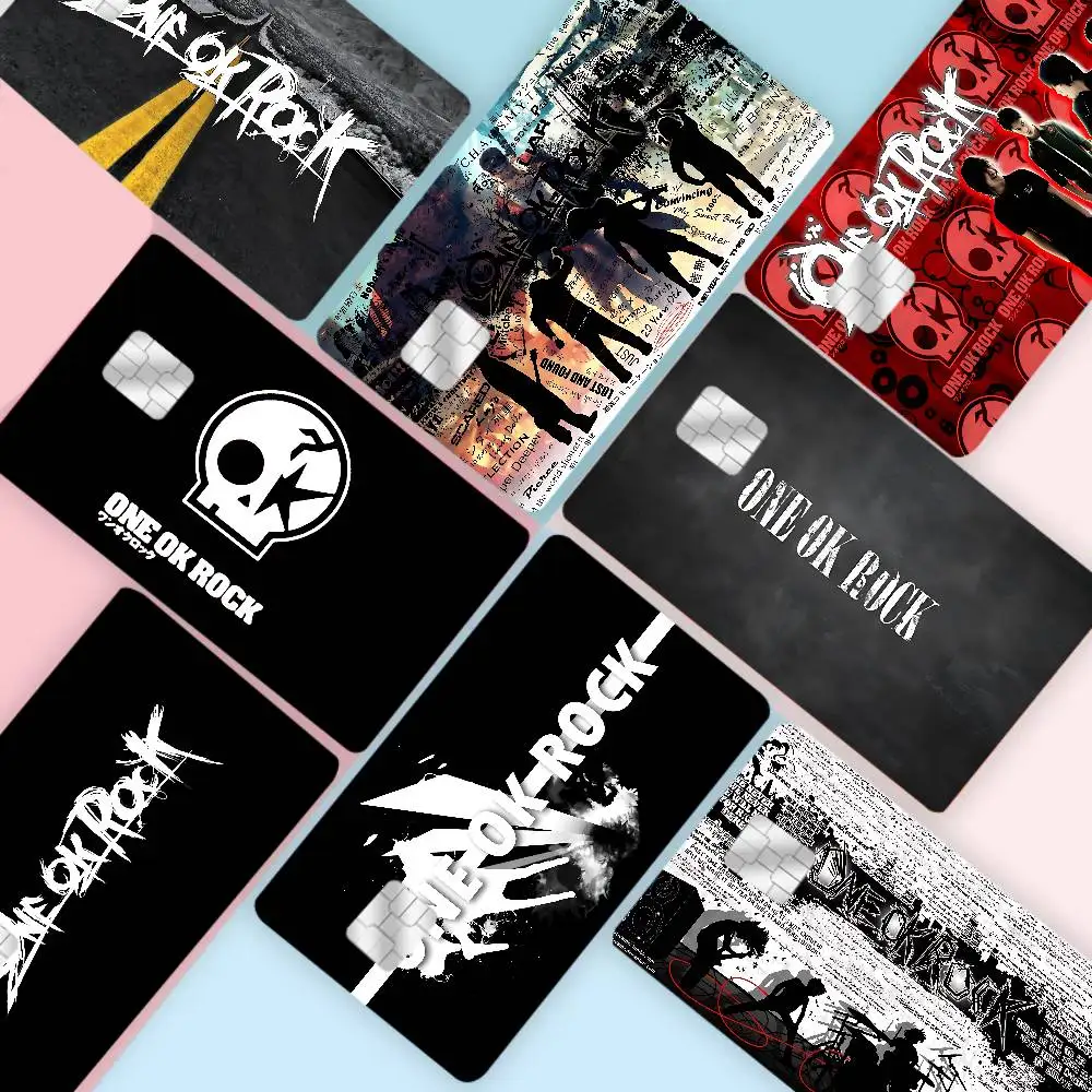 ONE OK ROCK logo Anime Front Cover Film Sticker Skin for Credit Debit Card Small Large Chip