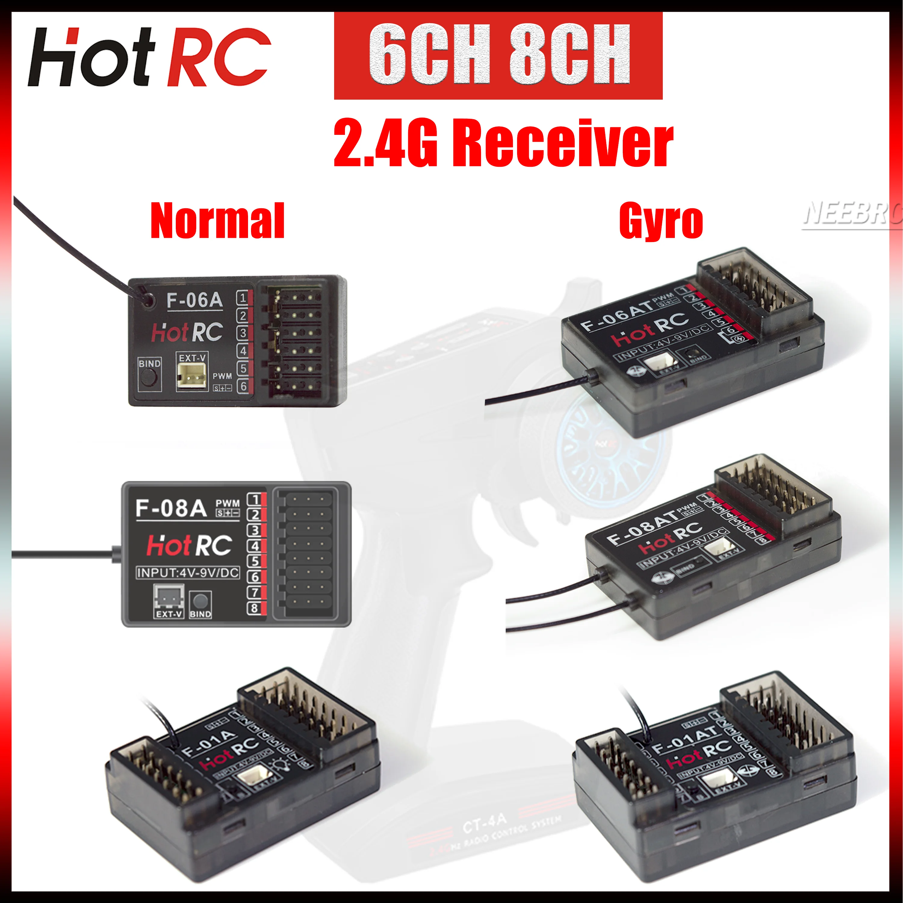 Hotrc 6CH 8CH Recei…