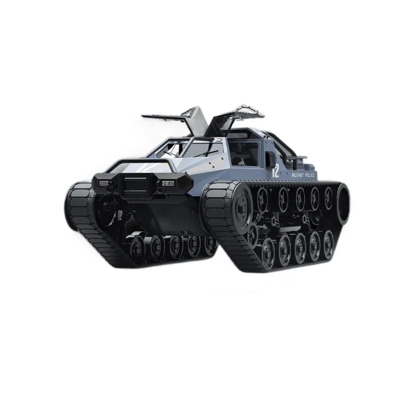 High Speed Electric Tracked Tank Toy 2.4G Remote Control RC Car for Kids All Terrain Off-Road Armored Vehicle