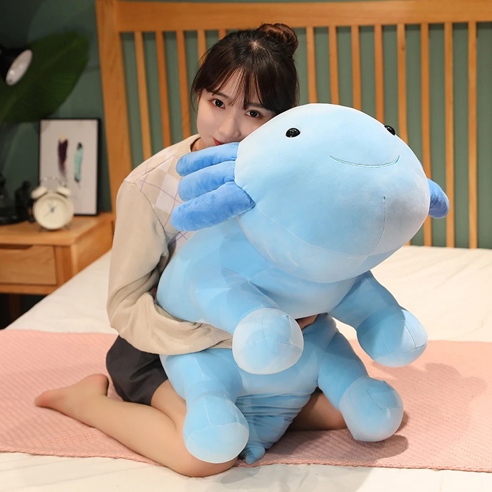 Nước Xả Vải Cuddly Axolotl Newt Sang Trọng Đồ Chơi Nhiều Màu Sắc Kỳ Giông Squishy Búp Bê Nhồi Bông Huggable Động Vật Gối Xoa Dịu Trẻ Em Quà Tặng Trang Trí Phòng