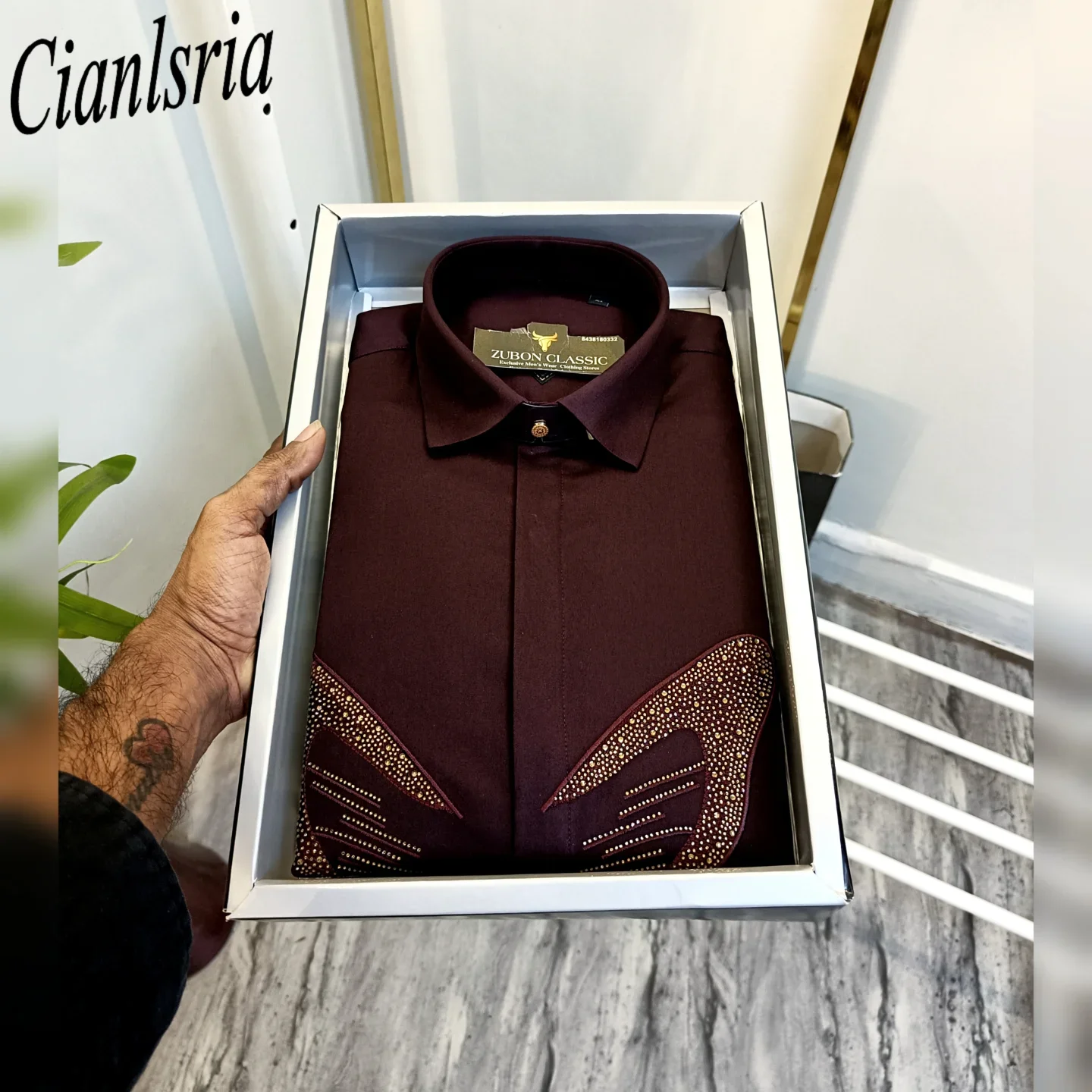 Men'S Grooming Gift Box - Camisa Formal de Lujo para Hombre,